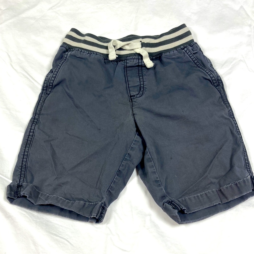 Gymboree boys gray shorts within elastic waist and tie size 6
